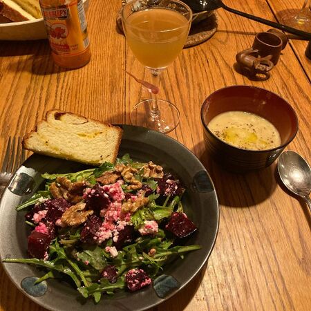Monday January 11 Beet + Asparagus Salad