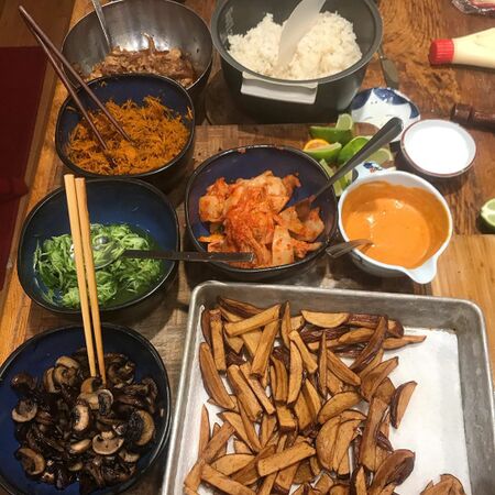 Wednesday April 22 mexican-korean burritos
